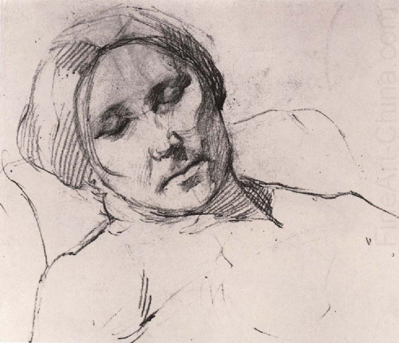 Portrait of mother asleeping, Marie Laurencin